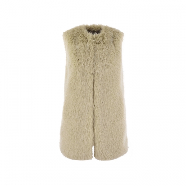 ◆당일◆25FW 리조트 RESORT 퍼 베스트 베이지 GC00065DR 12627 1982