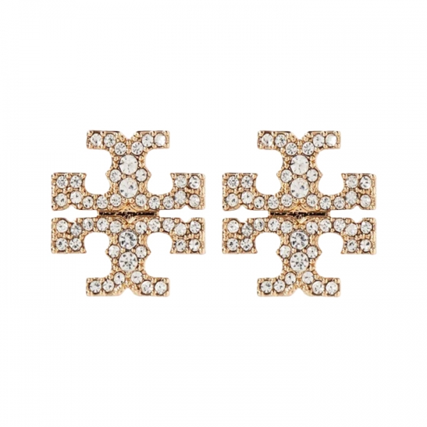 ◆당일◆26SS 키라 페이브 스터드 이어링 골드/크리스탈 158535 783