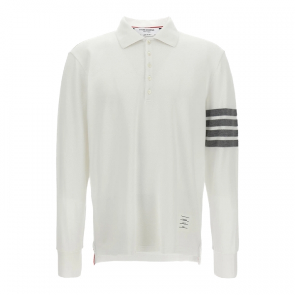 ◆당일◆25FW 클래식 사선 완장 폴로 롱슬리브 화이트 MJP137G 07976 100