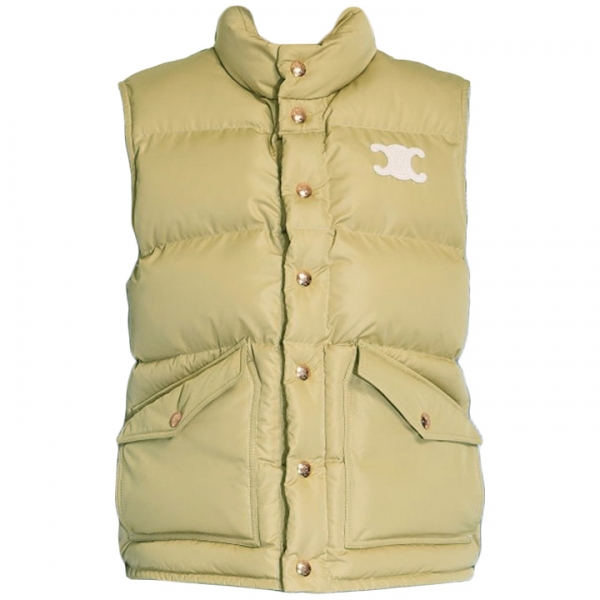 ◆당일◆25FW 트리오페 로고 패치 패딩 조끼 베이지 RV0ET0N41 03BE