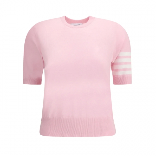 ◆당일◆25FW 사선 메리노 울 숏 슬리브 니트 라이트핑크 FKA471B Y1014 680