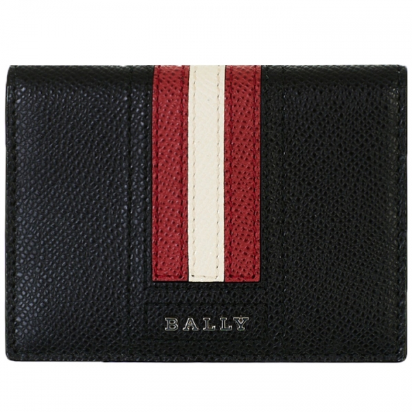 ◆당일◆24SS TALDER 스트라이프 메탈 로고 카드지갑 블랙 6226438