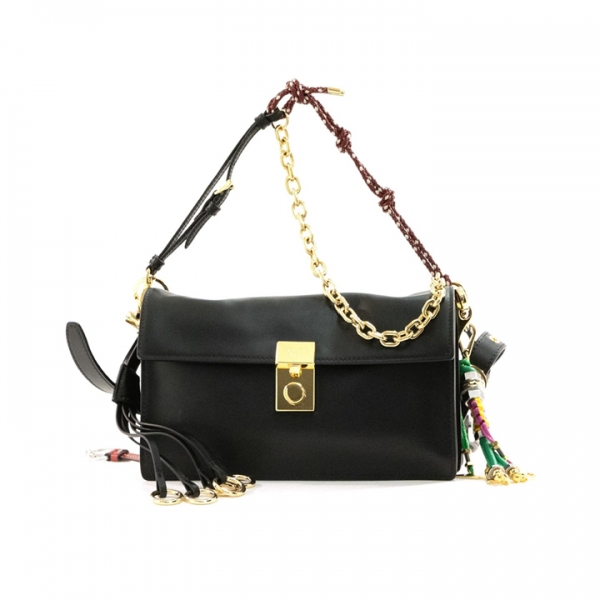 ◆당일◆25FW 소프트 사운드 스몰 숄더백 블랙 1BD379 2C6A F0002