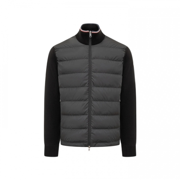 ◆당일◆25FW 로고 패치 집업 경량패딩 블랙 9B000 03 M1367 999