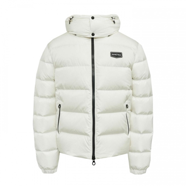 ◆당일◆25FW 아프리카 APRICA 로고 패치 패딩 자켓 화이트 VUDJ20235K0001 WHS