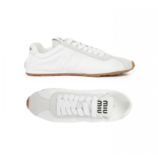 ◆당일◆26SS 로고 플룸 스니커즈 화이트 5E114E D7C F0009