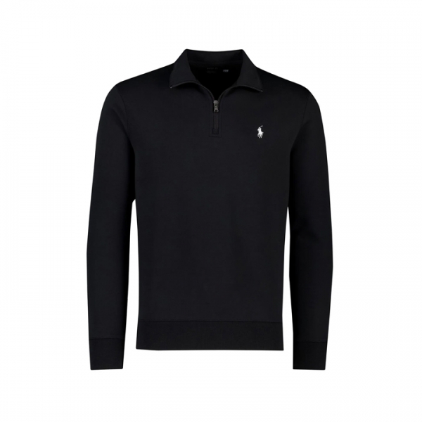 26SS 포니 자수 하프집업 맨투맨 블랙 710P06234 001