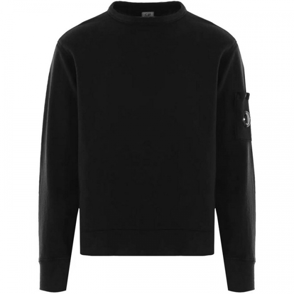 ◆당일◆25SS 렌즈 와펜 크루넥 맨투맨 블랙 18CMSS266A 110337O 999