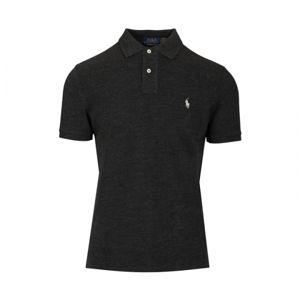 ◆당일◆26SS 포니 자수 카라 티셔츠 헤더블랙 710680784 011