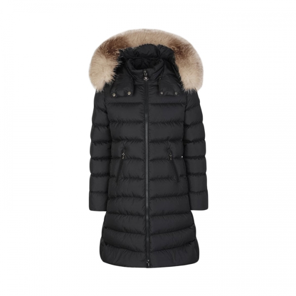 ◆키즈◆키즈 아벨 ABELLE 시어링 후드 롱 패딩 자켓 블랙 1C000 09 53A5E 99M