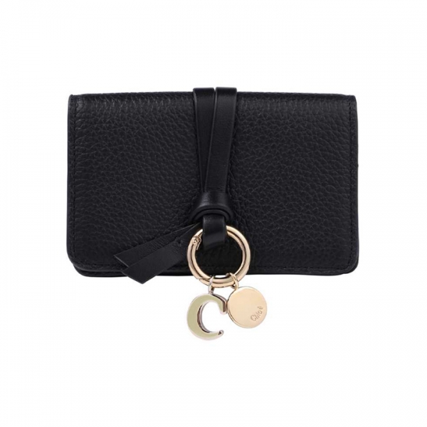 ◆당일◆26SS 알파벳 코인 카드지갑 블랙 CHC21WP015F57 001