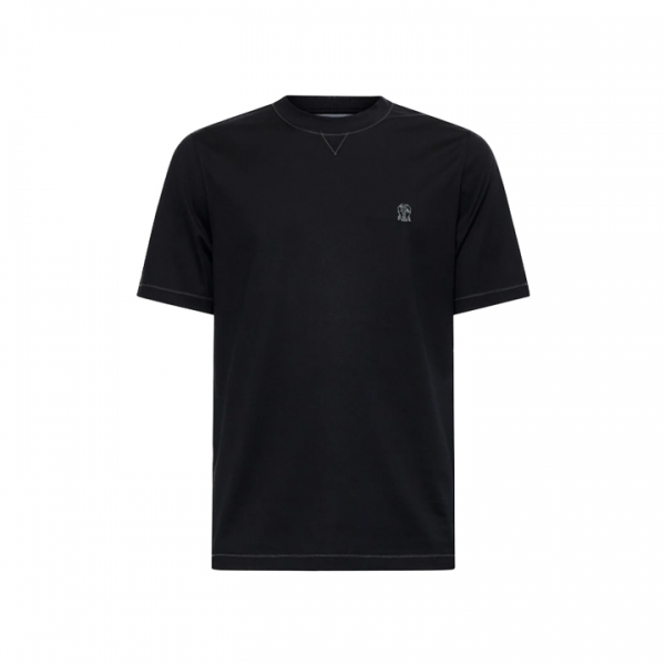 ◆당일◆26SS 로고 자수 티셔츠 블랙/그레이 M0B131328G CG938