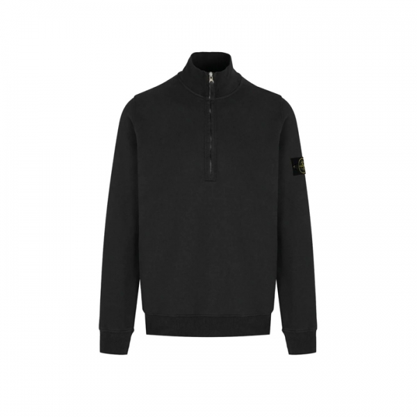 ◆당일◆25FW 와펜 패치 하프집업 기모 맨투맨 블랙 K2S15 6100068 S0A20 V0029