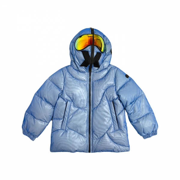 ◆키즈◆키즈 웨이브 퀄팅 고글 후드 패딩자켓 시아노블루 JX 694R T MBT4 283