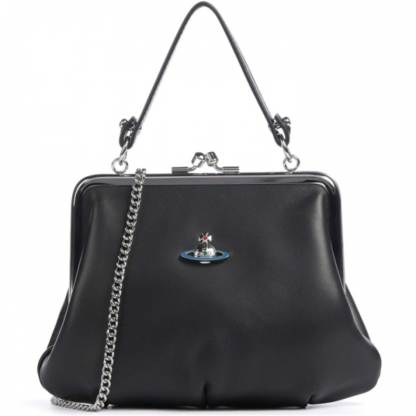 ◆당일◆25FW ORB 그레니 프레임 펄스 체인 토트백 블랙 4B010005W L001L N403
