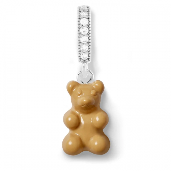 ◆당일◆24SS 노스탤지어 베어 큐빅 실버 펜던트 카라멜 SILVERNOSTALGIABEAR PAVE SALTCARAMEL