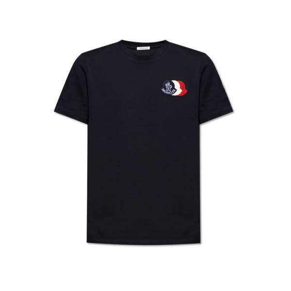 ◆당일◆25FW 트리플 로고 패치 티셔츠 네이비 8C000 56 89AUG 778