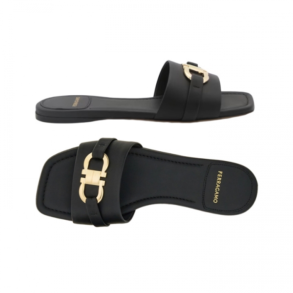 ◆당일◆26SS 레아 LEAH 슬라이드 샌들 블랙 0769636