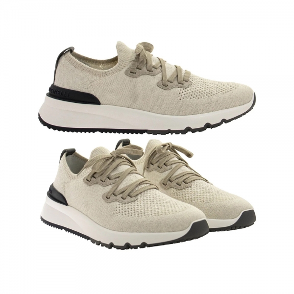 26SS 로고 탭 스니커즈 아이보리 MZUKISO250 CW751