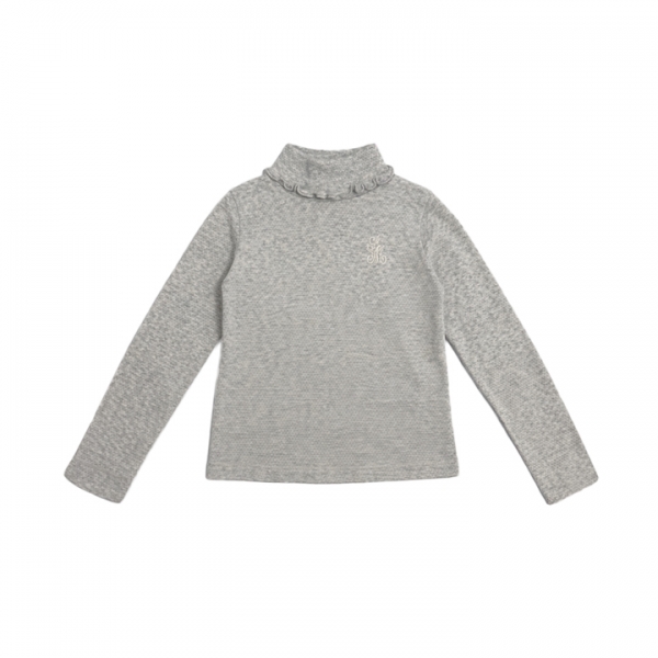 ◆키즈◆키즈 쟈발리 터틀넥 티셔츠 라이트그레이 25F_T0270 LIGRE