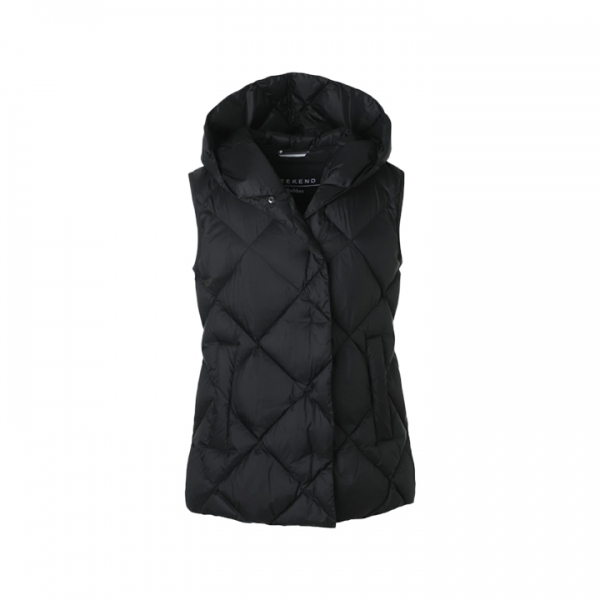 ◆당일◆25FW 프루토 FRUTTO 히든버튼 패딩 조끼 블랙 2525296012 003