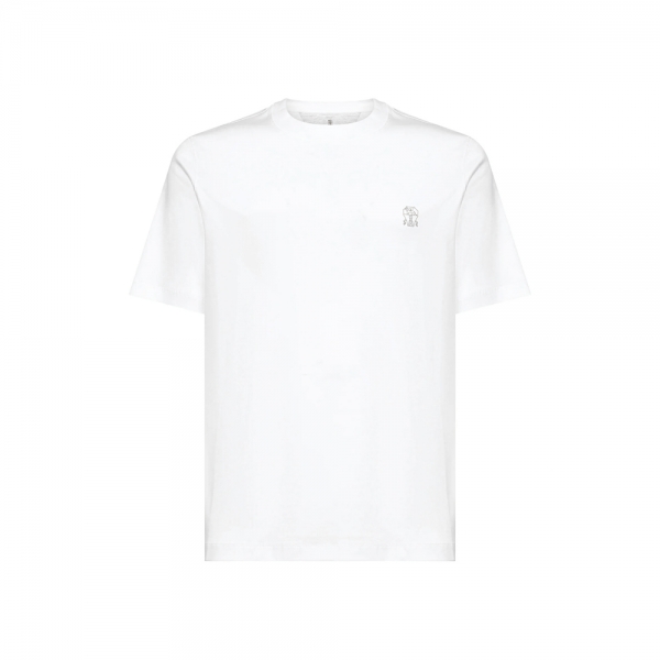 26SS 로고 프린트 티셔츠 화이트 M0B138440 CK640