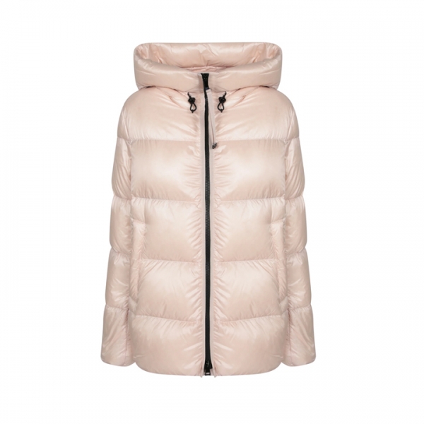 ◆당일◆25FW 세리트 SERITTES 로고 패치 후드 숏 패딩 자켓 라이트핑크 1A000 68 597YG 529