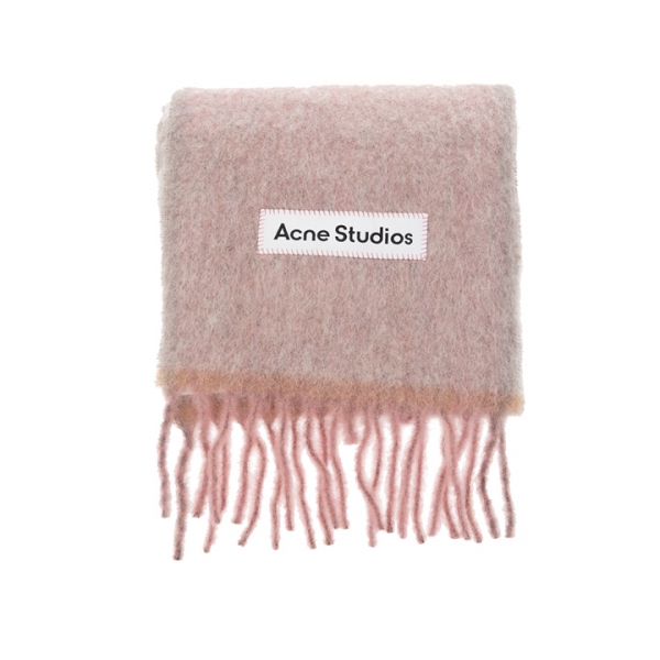 ◆당일◆25FW FN-UX 시그니처 로고 울 머플러 더스티핑크 CA0290 416