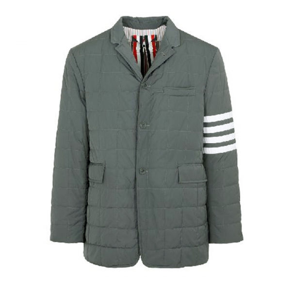 ◆당일◆24FW 사선 스트라이프 다운필 패딩 자켓 매드그레이 MJD088X 07259 035