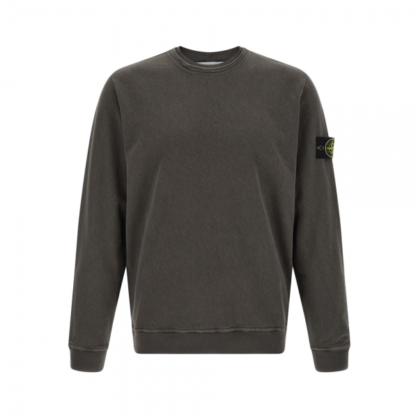 26SS 와펜 패치 더블넥 말파일 플리스 맨투맨 차콜 L1S15 6100034 S0060 V0165