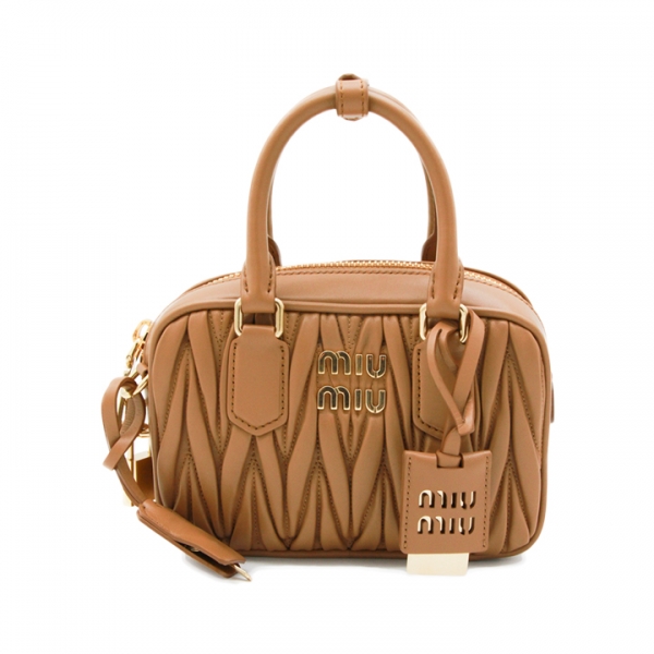 ◆당일◆26SS 마틀라세 금장 로고 나파 레더 토트/크로스백 카라멜 5BB123 AN88 F098L