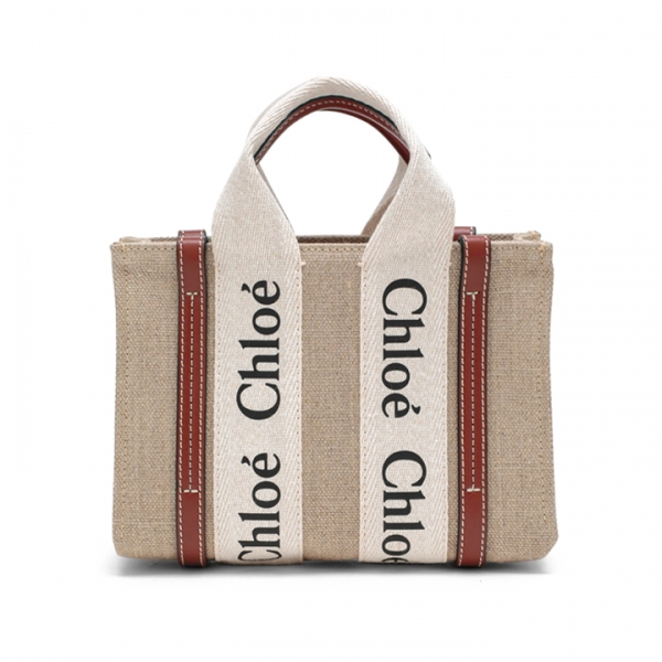 ◆당일◆25FW 우디 미니 토트백 화이트브라운 CHC22AP237I26 90U