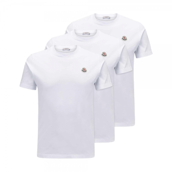 26SS 로고 패치 3PACK 반팔 티셔츠 화이트 8C000 32 829H8 001