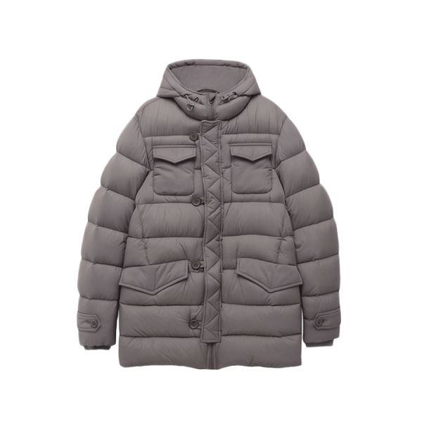 ◆당일◆25FW 레스키모 LESKIMO 후드 패딩자켓 그레이 PI004ULE 12456Z 9406