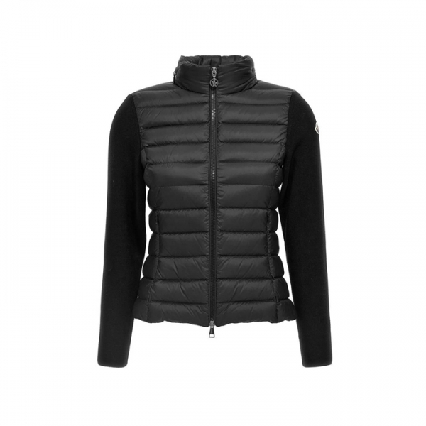 ◆당일◆26SS 로고 패치 니트 믹스 패딩자켓 블랙 9B000 30 M1122 999