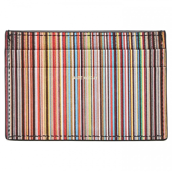 ◆당일◆25SS 로고 레인보우 스트라이프 카드지갑 블랙 M1A 4768 BMULTI 79