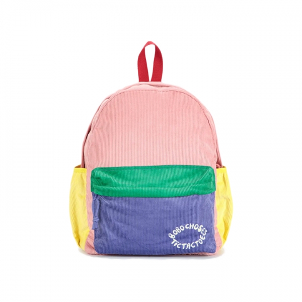 ◆키즈◆키즈 틱탁토 컬러브럭 코듀로이 스쿨 백팩 멀티컬러 B225AI055 991