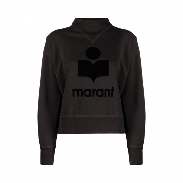 ◆당일◆26SS 모비 MOBY 벨벳 로고 맨투맨 페이드블랙 SW0003FA A1M07E 02FK