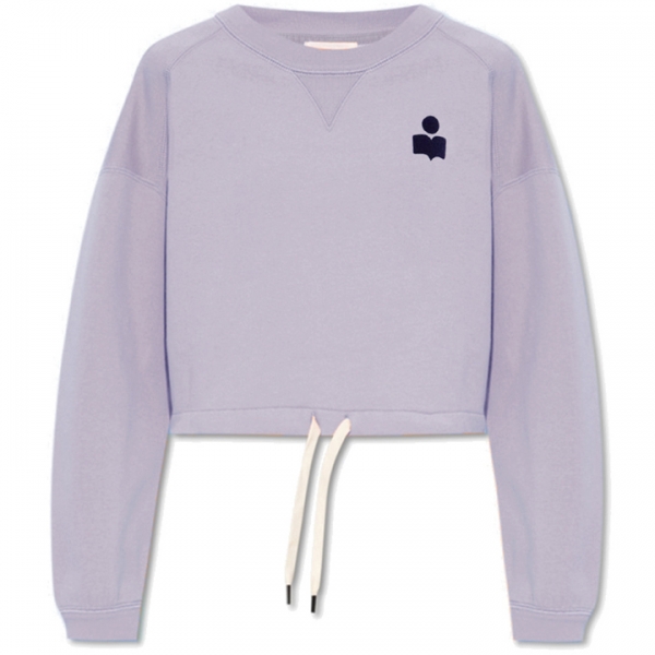 ◆당일◆25FW 마고 MARGO 크롭 맨투맨 라일락/다크네이비 SW0005FA A1M07E LCDN