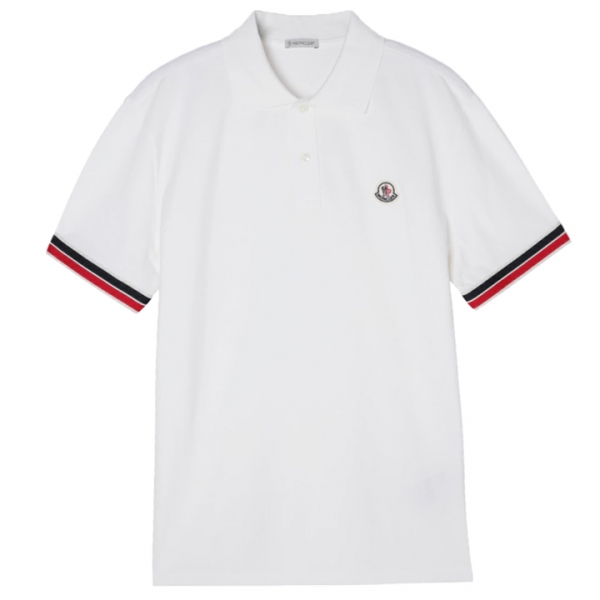 ◆당일◆25SS 로고 패치 폴로 티셔츠 화이트 8A000 20 89A16 034