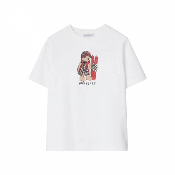 ◆키즈◆키즈 스키 베어 반팔 티셔츠 화이트 8117542