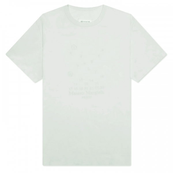 ◆당일◆23SS 로고 자수 백스티치 티셔츠 라이트그린 릴리 S50GC0684 S22816 729