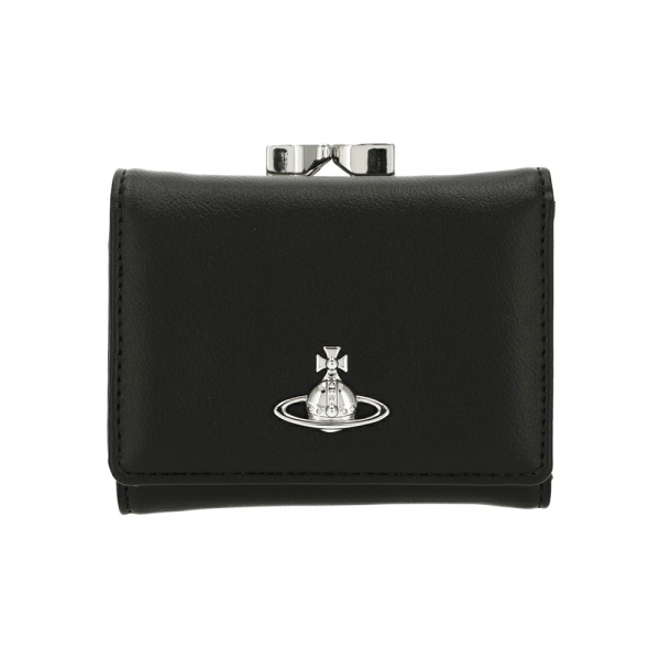 26SS ORB 로고 프레임 스몰 반지갑 블랙 5115002MW S0026 N401