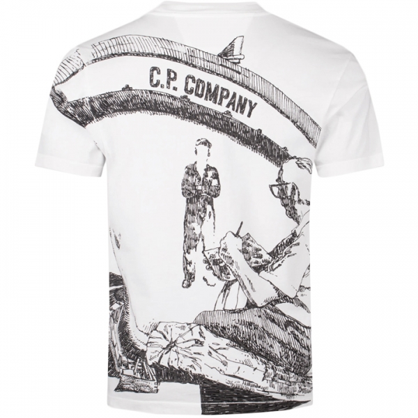 ◆당일◆25SS 아트워크 로고 티셔츠 화이트 18CMTS317A 005431G 103