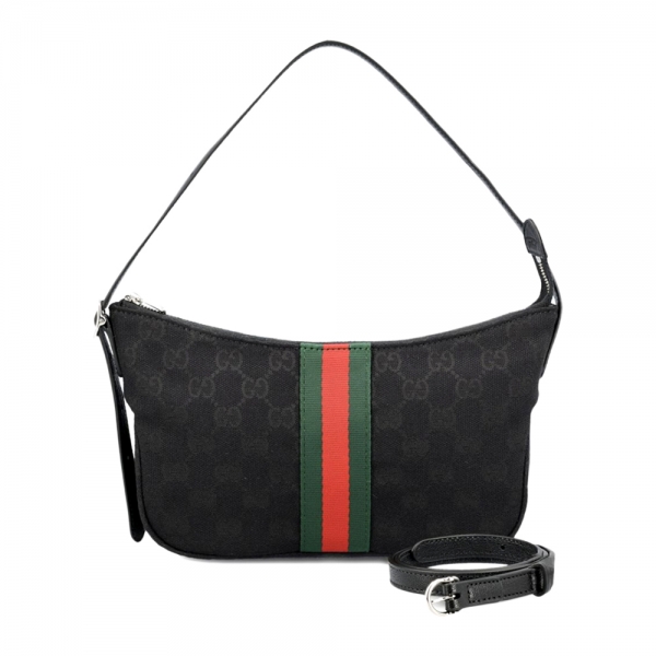 26SS 루네타 모노그램 자카드 스몰 숄더백 블랙 863406 FAFWA 1053