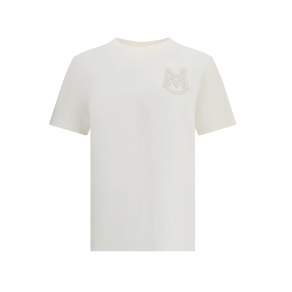 ◆당일◆25FW 로고 패치 티셔츠 화이트 8C000 34 8390T 032