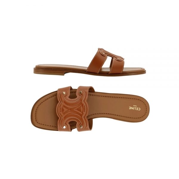 26SS 트리오페 로고 마리나 뮬 샌들 탄 364783767C 04LU