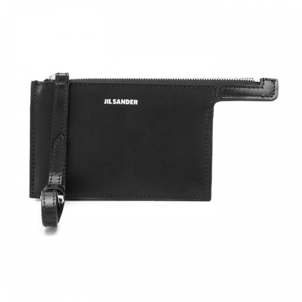 ◆15주년◆실버 로고 스트랩 카드지갑 블랙 JSPQ840103 WQS00059N 001