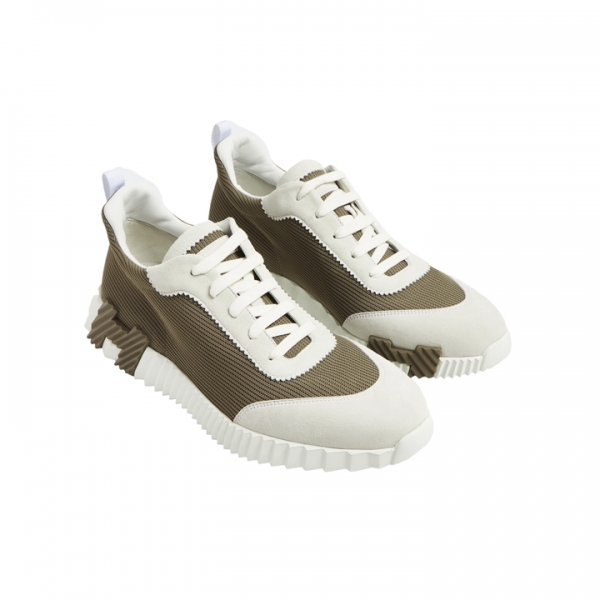 ◆당일◆메쉬 스웨이드 바운싱 스니커즈 카키 H231764ZH06 1R