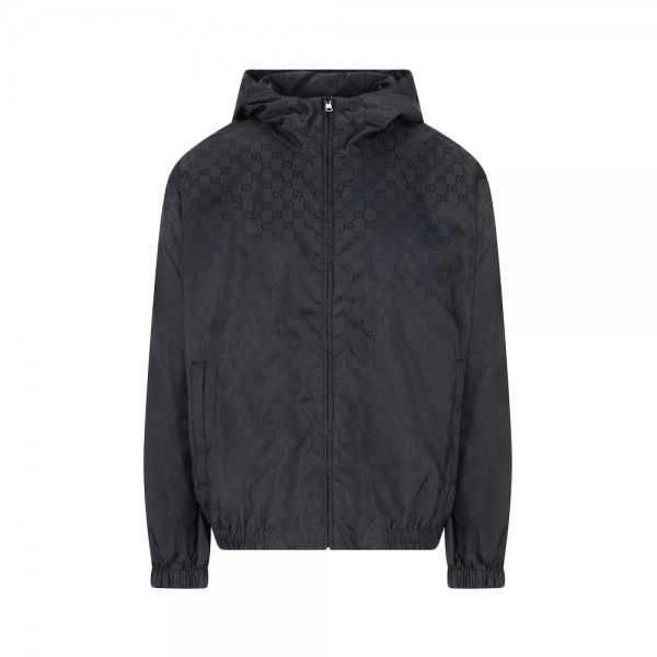26SS GG 로고 패턴 나일론 후드자켓 네이비 860948 ZASZD 4440